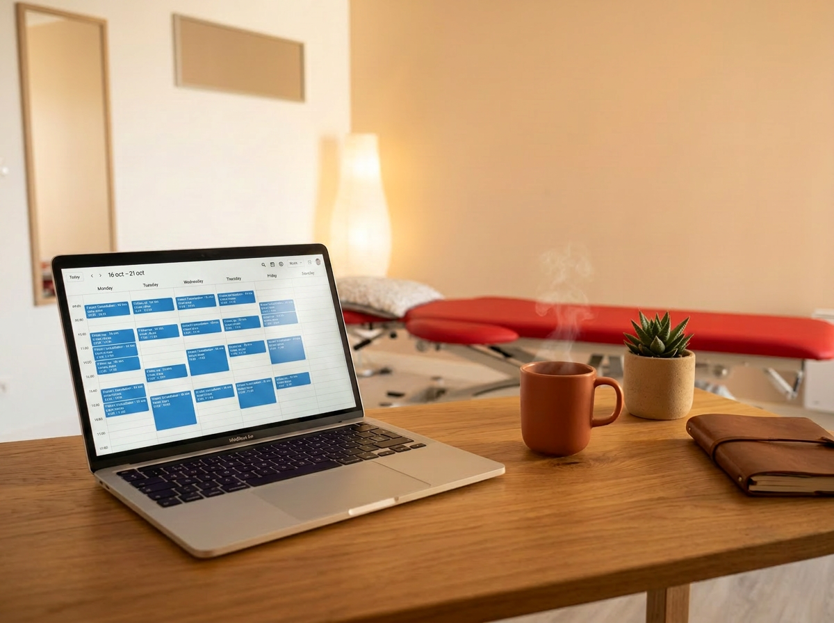 Bureau du cabinet avec agenda de consultations